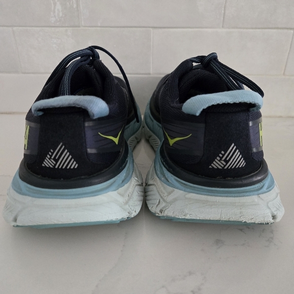 Hoka Stinson ATR 6 Athletic Running Shoe Sneaker Navy Blue White Womens Size 7.5 - Picture 7 of 9